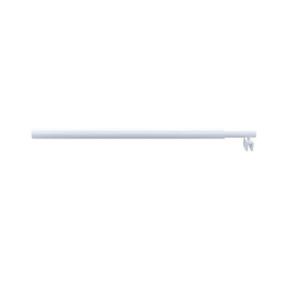70x210cm Glass Shower Screen with White Wall Channel and Round Pole - Sleek, Durable Bathroom Upgrade V63-927391