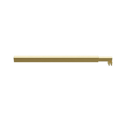 90x210cm Glass Shower Screen with Gold Wall Channel and Square Pole - Sleek, Durable Bathroom Upgrade V63-928301