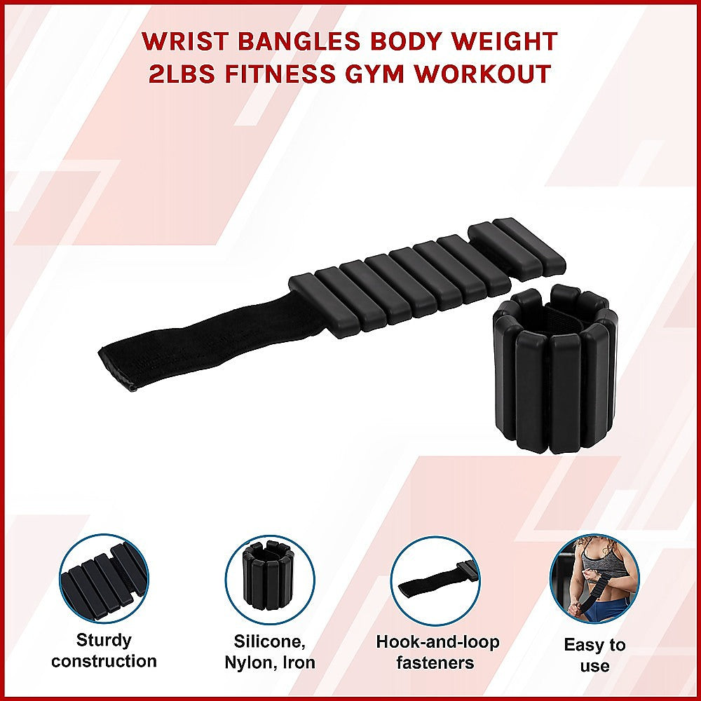Wrist Bangles Body Weight 2lbs Fitness Gym Workout V63-929881