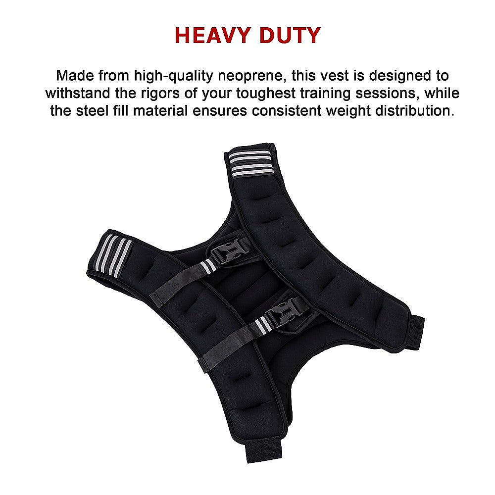 10KG Weighted Vest Top Gym Exercise Fitness Strength Sports Training Weight Loss V63-929911