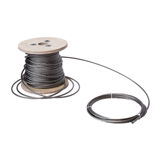 50m Stainless Steel Wire Rope Cable 5mm 316 A4 7x7 Balustrade Fence V63-929941