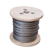 50m Stainless Steel Wire Rope Cable 5mm 316 A4 7x7 Balustrade Fence V63-929941