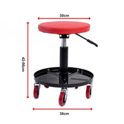 Rolling Shop Stool Mechanics Garage Stool Adjustable Work Seat Creeper V63-929951