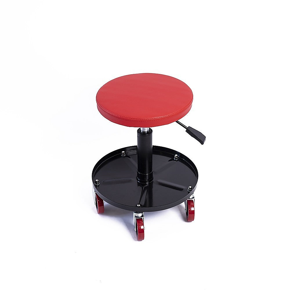 Rolling Shop Stool Mechanics Garage Stool Adjustable Work Seat Creeper V63-929951
