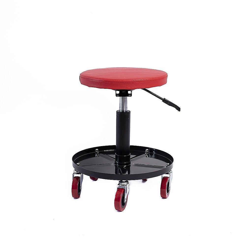 Rolling Shop Stool Mechanics Garage Stool Adjustable Work Seat Creeper V63-929951