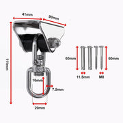 Silent Swing Hanger Heavy Duty Stainless Steel Swing Hook with Swivel Bearing V63-929981