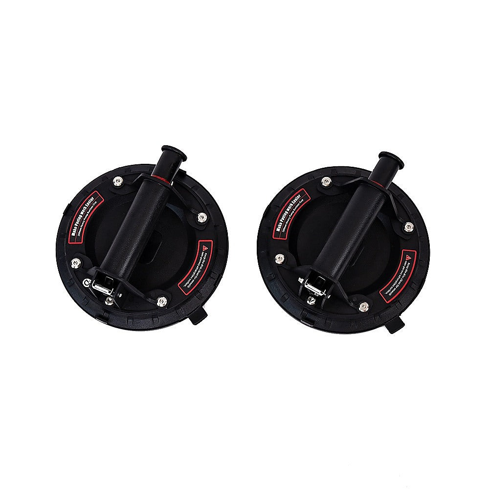 2x20cm 500kg Vacuum Suction Cup Glass Lifter Granite Sucker Pump Lift Heavy Duty V63-930001