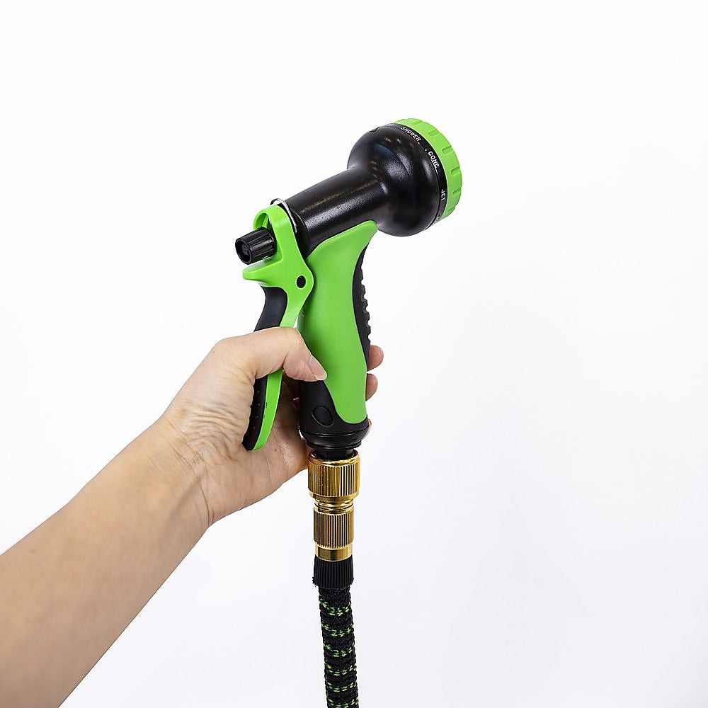30m Heavy Duty Expandable Flexible Garden Hose with Water Spray Nozzle V63-930011
