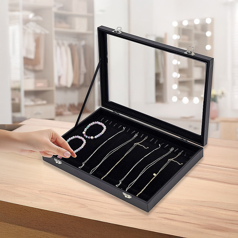 Jewellery Display Box Case for Rings Bracelets Necklaces Retail V63-930041