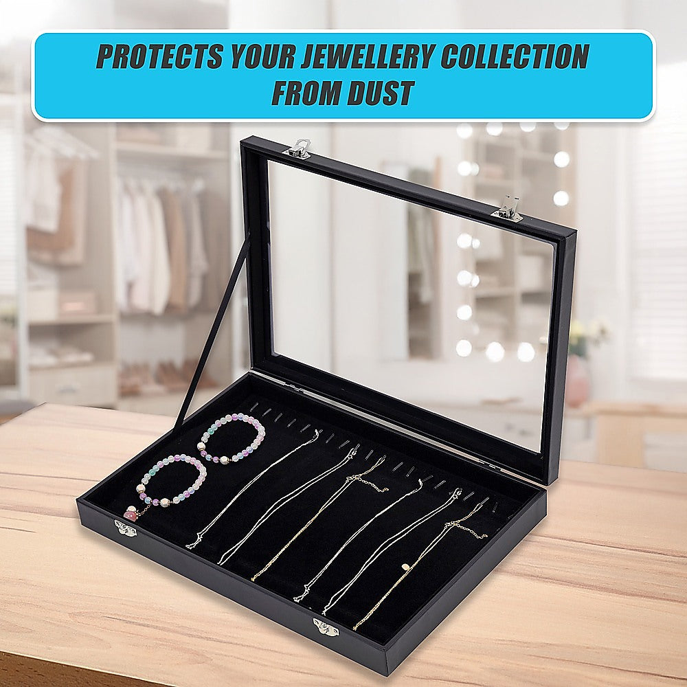 Jewellery Display Box Case for Rings Bracelets Necklaces Retail V63-930041