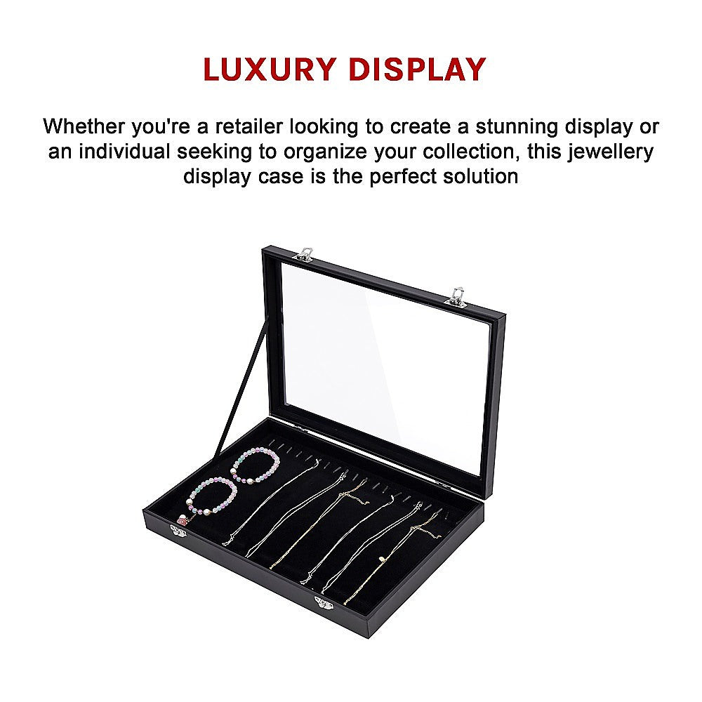 Jewellery Display Box Case for Rings Bracelets Necklaces Retail V63-930041
