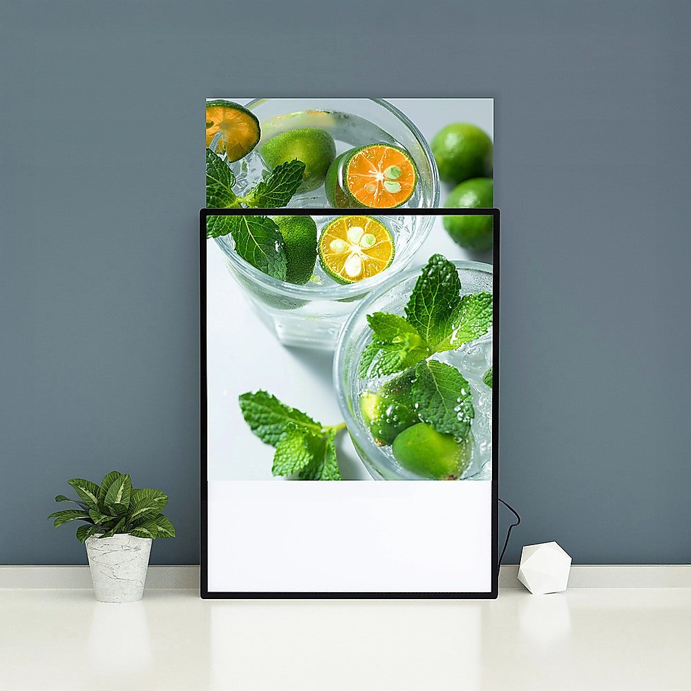 A2 LED Slim Advertising Lightbox Sign Wall-Mounted Poster Board Menu Frame V63-930081