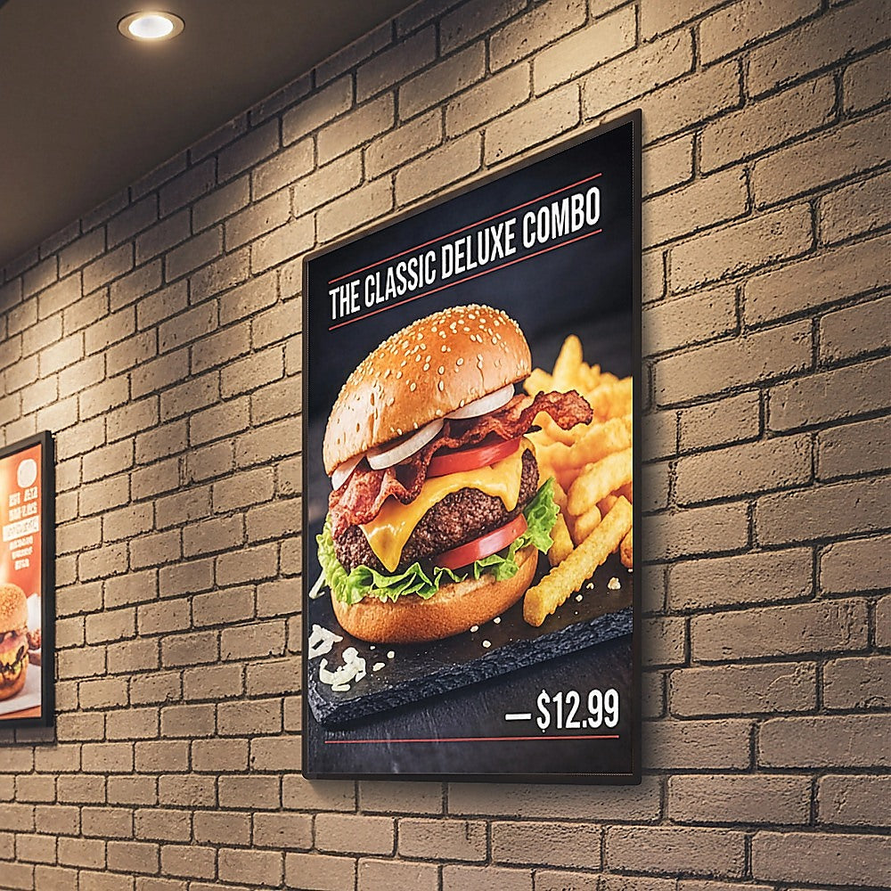A2 LED Slim Advertising Lightbox Sign Wall-Mounted Poster Board Menu Frame V63-930081