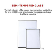 A2 LED Slim Advertising Lightbox Sign Wall-Mounted Poster Board Menu Frame V63-930081