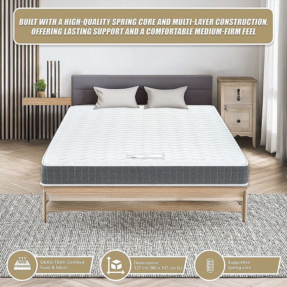 Double Memory Foam Mattress - OEKO-TEX Textile & CertiPUR-US Certified Foam V63-930221