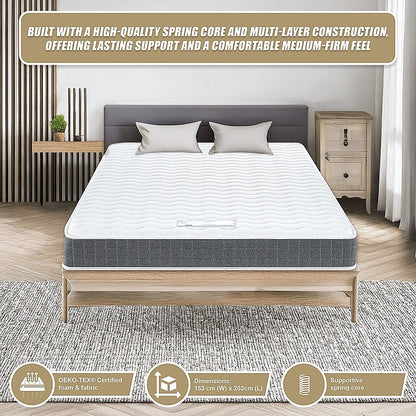 Queen Memory Foam Mattress - OEKO-TEX Textile & CertiPUR-US Certified Foam V63-930231