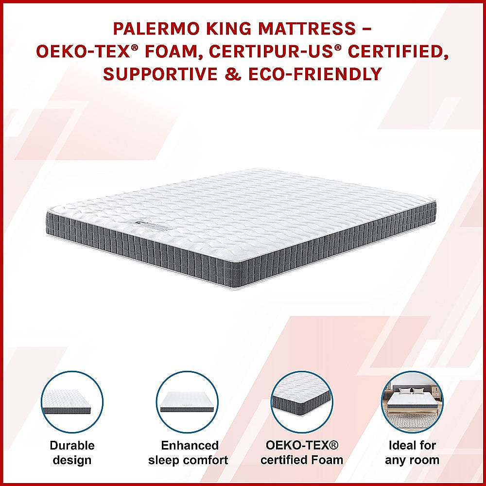 King Memory Foam Mattress - OEKO-TEX Textile & CertiPUR-US Certified Foam V63-930241