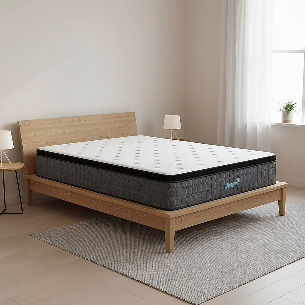 King Single Euro Top Pocket Spring Mattress - Motion Isolation Comfort with CertiPUR-US Certified Foam Layers V63-930271