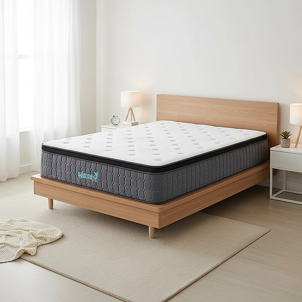 King Single Euro Top Pocket Spring Mattress - Motion Isolation Comfort with CertiPUR-US Certified Foam Layers V63-930271