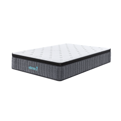 King Single Euro Top Pocket Spring Mattress - Motion Isolation Comfort with CertiPUR-US Certified Foam Layers V63-930271