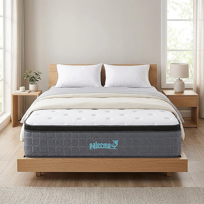 Queen Euro Top Pocket Spring Mattress - Motion Isolation Comfort with CertiPUR-US Certified Foam Layers V63-930291
