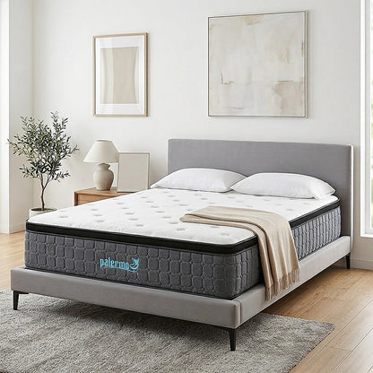 Queen Euro Top Pocket Spring Mattress - Motion Isolation Comfort with CertiPUR-US Certified Foam Layers V63-930291