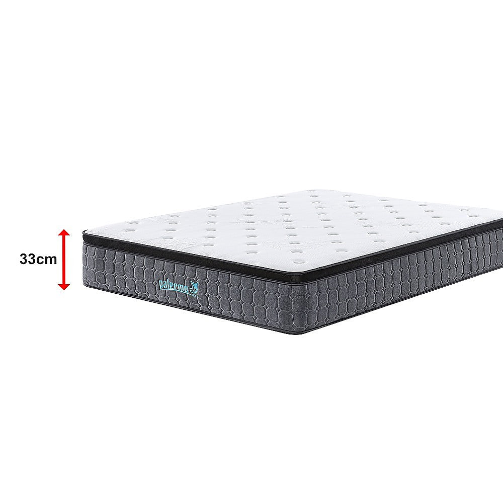 King Euro Top Pocket Spring Mattress - Motion Isolation Comfort with CertiPUR-US Certified Foam Layers V63-930301