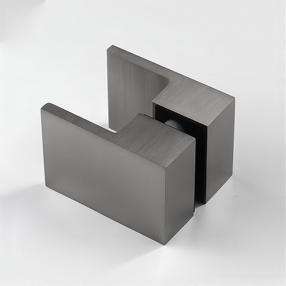 Brass Shower Door Square Double Pull Handle in Gunmetal V63-930421