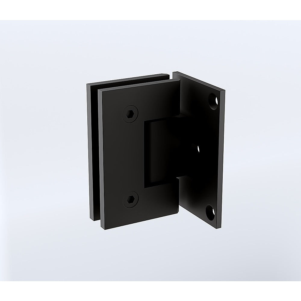 90 Degree Stainless steel Glass Shower Door L-Hinge in Black