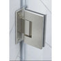90 Degree Brass Glass Shower Door L-Hinge in Chrome V63-930521