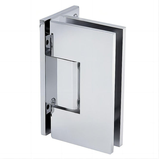 90 Degree Brass Glass Shower Door L-Hinge in Chrome V63-930521