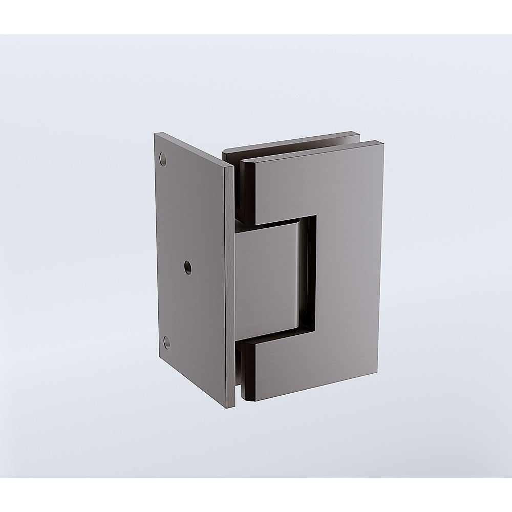 90 Degree Stainless steel Glass Shower Door L-Hinge in Gunmetal