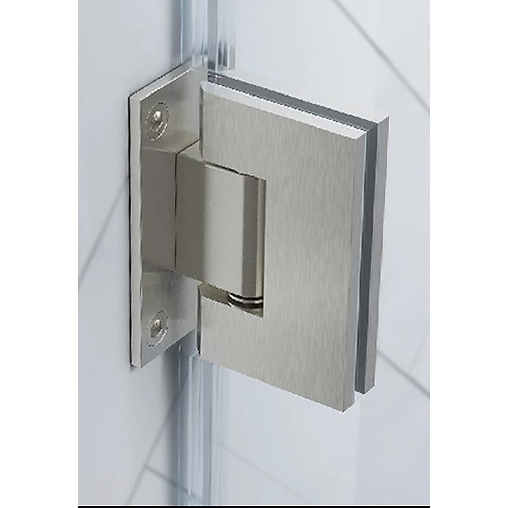 90 Degree Stainless steel Glass Shower Door L-Hinge in White