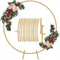 250cm Round Balloon Arch Frame Stand Gold V63-931191