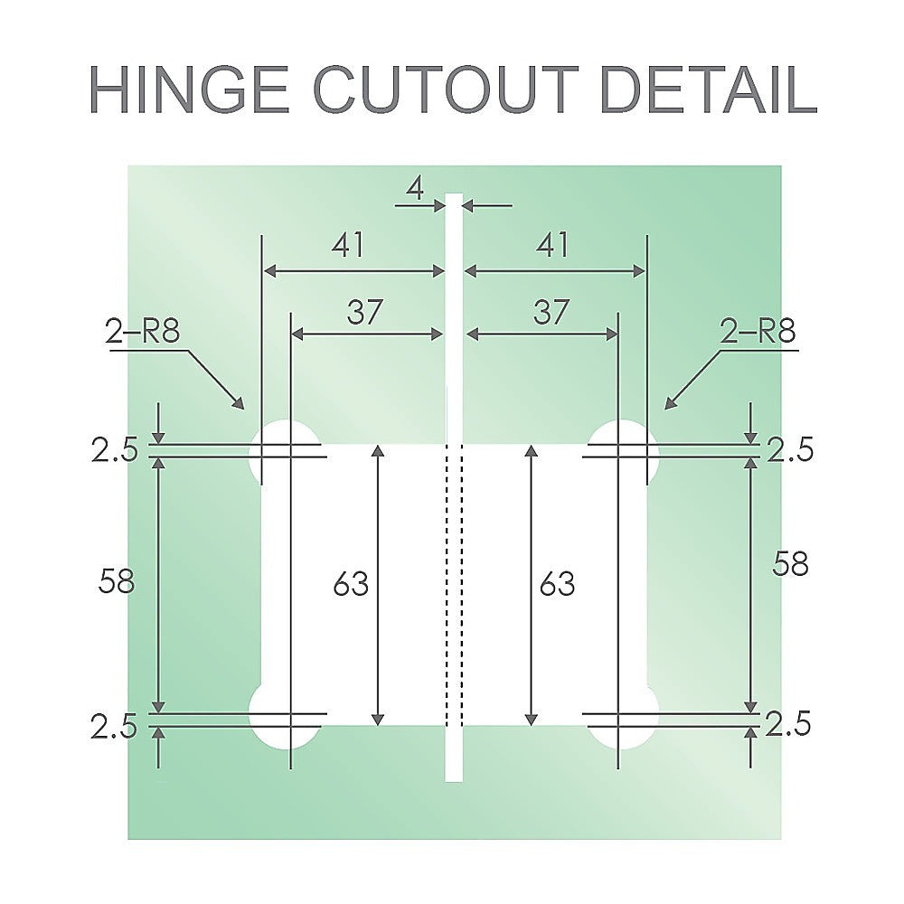 180 Degree Brass Glass to Glass Shower Door Hinge in Gunmetal