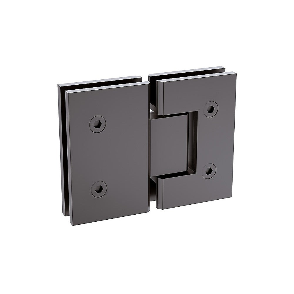 180 Degree Stainless steel Glass to Glass Shower Door Hinge in Gunmetal V63-931251