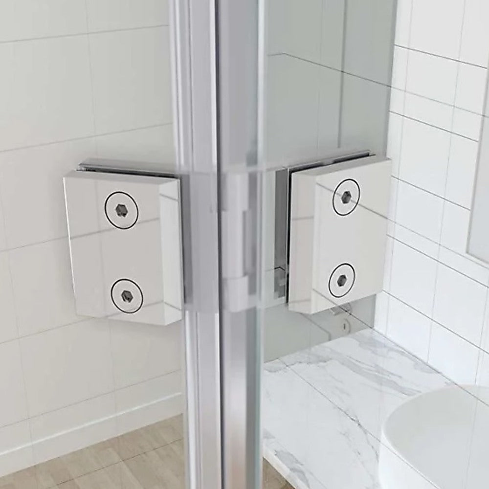 180 Degree Stainless steel Glass to Glass Shower Door Hinge in Nickel V63-931271