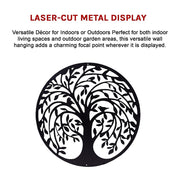 60cm Tree Of Life And Birds Round Metal Wall Garden Art Sculpture For Outdoor Decor V63-931321