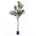 150cm Artificial Olive Tree - Tall Realistic Faux Green Indoor Plant for Home & Office V63-931361