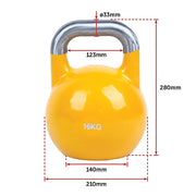 16kg Pro-Grade Steel Kettlebell - Heavy Duty Strength Training V63-931471