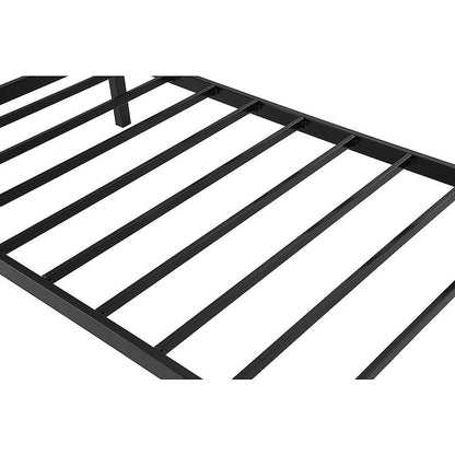 Single Daybed Metal Frame Sofa Premium Black Day Bed Steel Support V63-931491