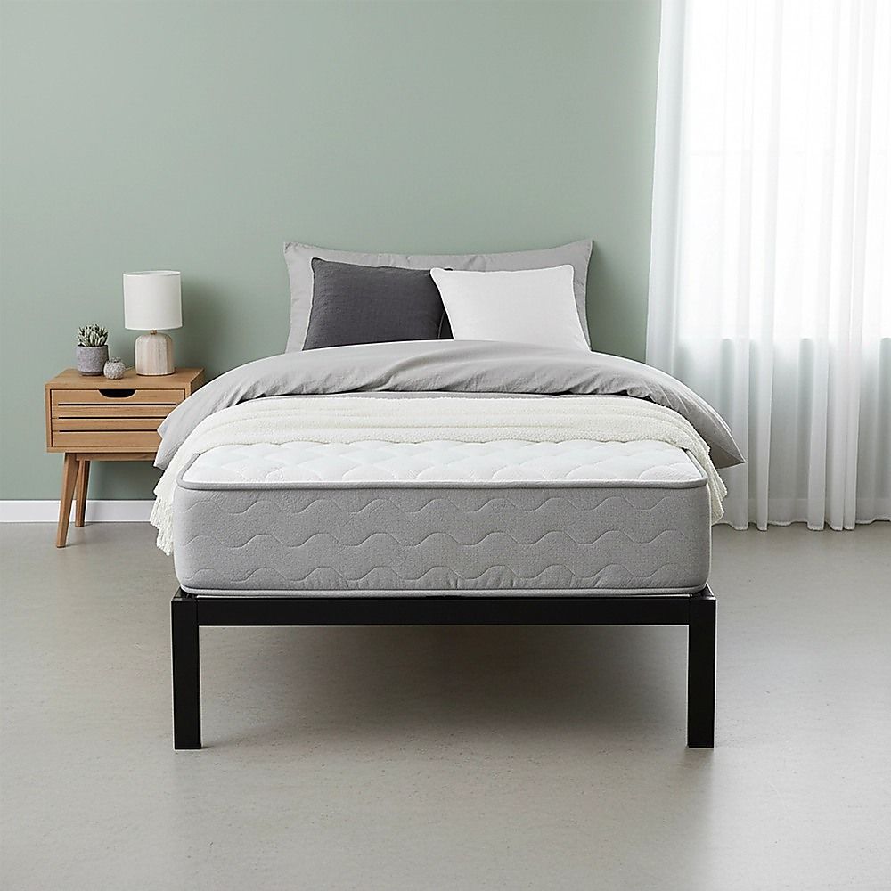 Single Full Metal Bed Frame Base - Sturdy Steel Bed Base for Australian Mattress V63-931601