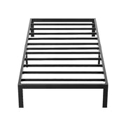 Single Full Metal Bed Frame Base - Sturdy Steel Bed Base for Australian Mattress V63-931601