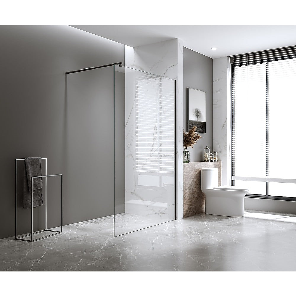 Glass Shower Screen Round Stabilising Pole in Gunmetal V63-931731