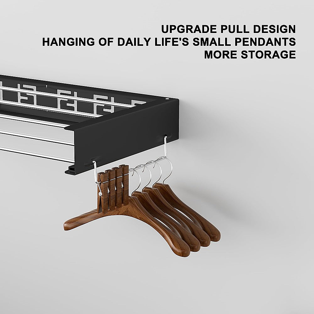 Collapsible Laundry Drying Rack - Wall Mounted Clothes Airer for Indoor or Outdoor V63-931821