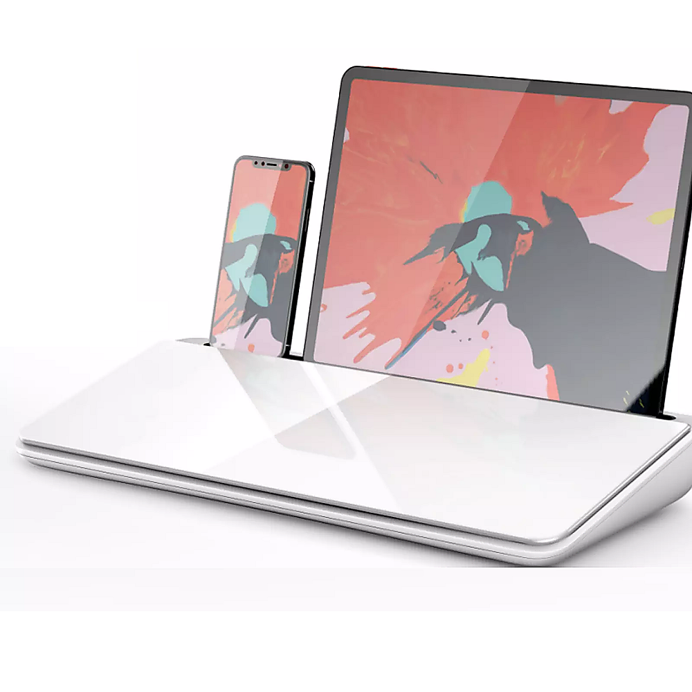 Glass Desktop Buddy Whiteboard Office Writing Desk V63-931831