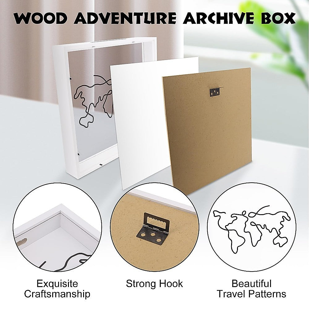 Explorer Memory Box Keepsake Picture Frame Wall Table V63-931841