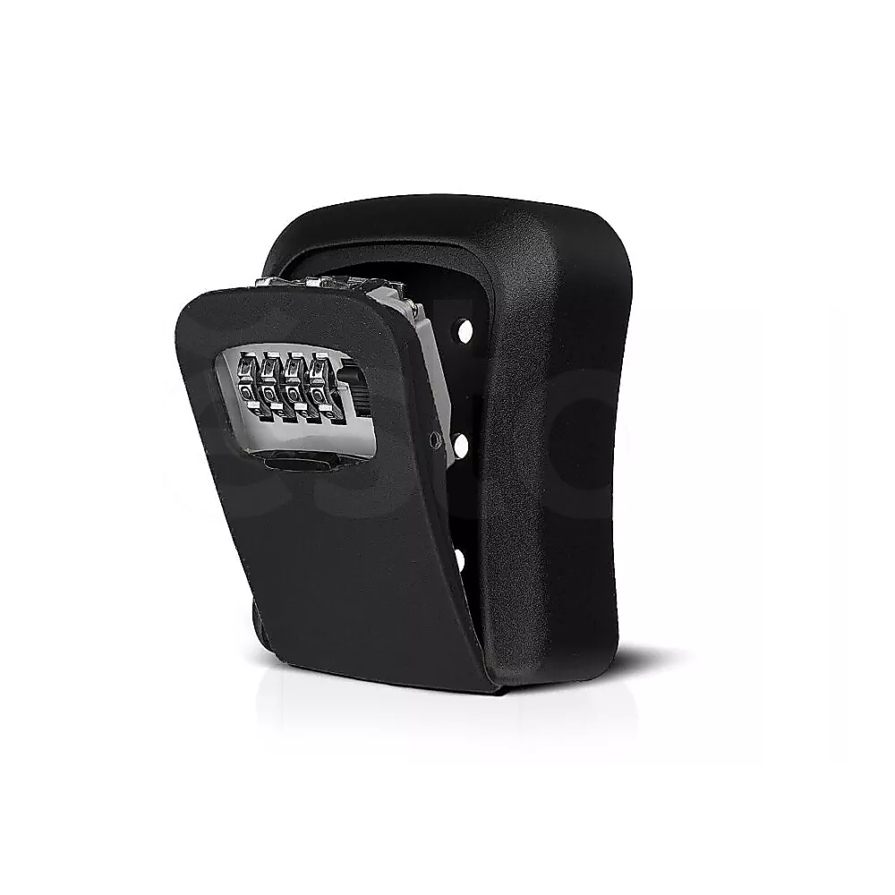 Lock Box Key Safe 4 Combination Outdoor Security Wall Mounted Weather Resistant Key Storage Box V63-931891