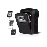Lock Box Key Safe 4 Combination Outdoor Security Wall Mounted Weather Resistant Key Storage Box V63-931891