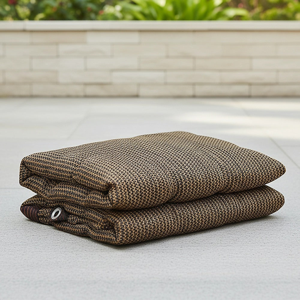 15m x 2m Fence Windscreen Privacy Screen Shade Cover Coffee Fabric Mesh Garden V63-931951